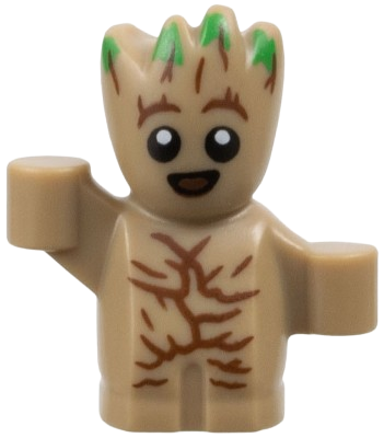 LEGO Groot - Baby, Dark Tan (6490595) minifigure