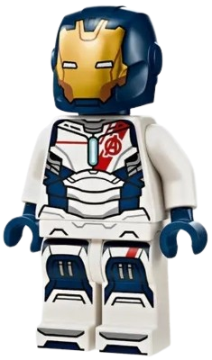 LEGO Iron Legion - Dark Blue Head, One Piece Helmet minifigure