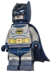 LEGO Batman - Classic TV Series, Goggles, Light Bluish Gray Torso, Flexible Rubber Cape set