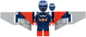LEGO Captain America (Sam Wilson) - Dark Blue Suit, Red Boots, Backpack and Wings without Stickers set