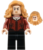 LEGO The Scarlet Witch (Wanda Maximoff) - Plain Legs, Medium Nougat Hair set