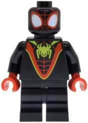 LEGO Spider-Man (Miles 'Spin' Morales) - Black Medium Legs, Lime Spider Logo set