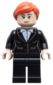 LEGO Pepper Potts - Black Suit, Reddish Orange Ponytail set
