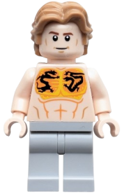 LEGO Aldrich Killian - Bare Chest with Dragon Tattoos set