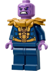 LEGO Thanos - Minifigure, Dark Blue and Gold Outfit, Shoulder Armor set
