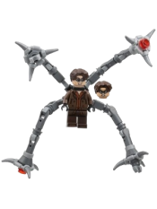 LEGO Dr. Octopus (Otto Octavius) / Doc Ock - Reddish Brown Outfit, Mechanical Arms set