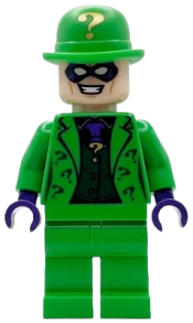 LEGO The Riddler - Bright Green Outfit and Bowler Hat set