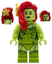 LEGO Poison Ivy - Lime Outfit, Yellowish Green Arms, Flower set