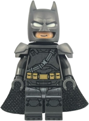 LEGO Batman - Pearl Dark Gray Armor, Cowl with White Eyes, Spongy Cape set