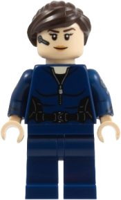 LEGO Maria Hill - Dark Blue Suit, Printed Arms set