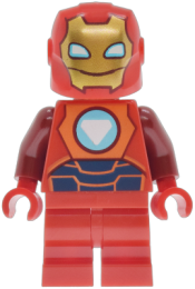 LEGO Iron Man - Reddish Orange and Dark Blue Armor set