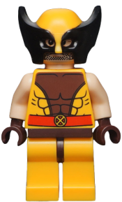 LEGO Wolverine - Mask, Dark Brown Hands minifigure