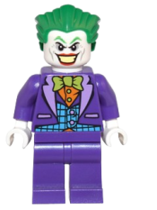 LEGO The Joker - Blue Vest, Dual Sided Head minifigure