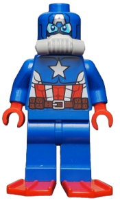 LEGO Scuba Captain America minifigure