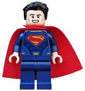 LEGO Superman - Dark Blue Suit, Tousled Hair minifigure