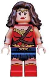 LEGO Wonder Woman - Dark Brown Hair minifigure