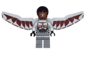 LEGO Falcon - Light Bluish Gray and Dark Red Wings minifigure