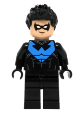 LEGO Nightwing - White Eye Holes and Blue Chest Symbol minifigure