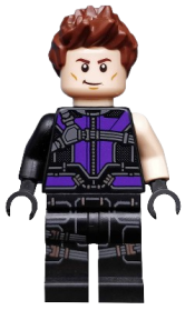 LEGO Hawkeye - Black and Dark Purple Suit minifigure