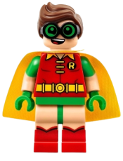 LEGO Robin - Green Glasses, Smile / Scared Pattern minifigure