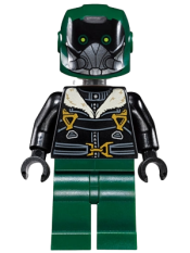 LEGO Vulture - Dark Green Flight Suit, Black Bomber Jacket minifigure