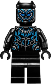 LEGO Black Panther - Claw Necklace, Metallic Light Blue Highlights minifigure