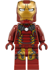 LEGO Iron Man Mark 43 Armor (Trans-Clear Head) minifigure