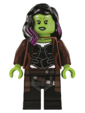 LEGO Gamora, Long Reddish Brown Coat minifigure