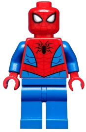 LEGO Spider-Man - Dark Red Web Pattern, Blue Legs minifigure