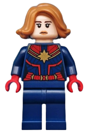 LEGO Captain Marvel - Medium Nougat Hair minifigure