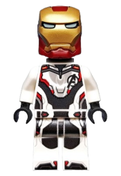 LEGO Iron Man - White Jumpsuit, Neck Bracket minifigure