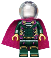 LEGO Mysterio - Magenta Trim, Flat Silver Head, Trans-Clear Helmet minifigure