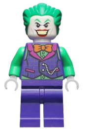 LEGO The Joker - Orange Bow Tie, Green Arms minifigure