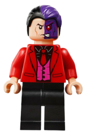 LEGO Two-Face - Black Shirt, Red Tie and Jacket minifigure