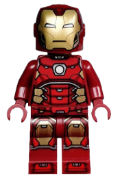 LEGO Iron Man with Silver Hexagon on Chest minifigure