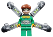 LEGO Dr. Octopus (Otto Octavius) / Doc Ock - Green Outfit with Arms with Stickers minifigure