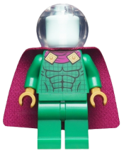 LEGO Mysterio - Light Aqua Head, Trans-Clear Helmet minifigure