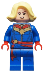 LEGO Captain Marvel - Bright Light Yellow Hair minifigure