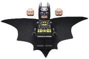 LEGO Batman - Black Suit with Yellow Belt and Crest (Type 2 Cowl, Outstretched Cape) minifigure