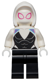 LEGO Ghost Spider / Spider-Gwen, White Hood Basic Smooth minifigure