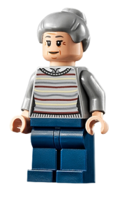 LEGO Aunt May - Light Bluish Gray Sweater minifigure