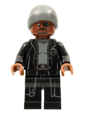 LEGO Nick Fury - Dark Bluish Gray Beanie minifigure