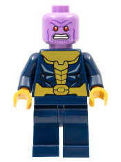 LEGO Thanos - Dark Blue Legs Plain, Dark Blue Arms, No Helmet minifigure