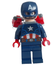 LEGO Captain America - Dark Blue Suit, Red Hands, Jet Pack minifigure