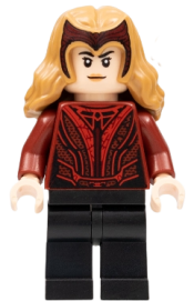 LEGO Scarlet Witch - Plain Black Legs, Hair with Tiara minifigure