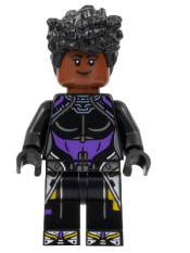 LEGO Shuri - Black and Dark Purple Top minifigure
