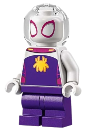 LEGO Ghost-Spider - Medium Legs, Trans-Clear Helmet minifigure