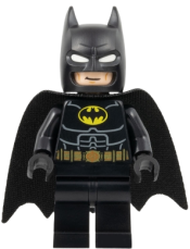 LEGO Batman - Black Suit, Gold Belt, Cowl with White Eyes minifigure