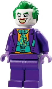 LEGO The Joker - Dark Turquoise Bow Tie, Plain Legs, Hair minifigure