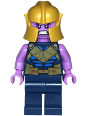 LEGO Thanos - Dark Blue Legs Plain, Medium Lavender Arms, Pearl Gold Helmet minifigure